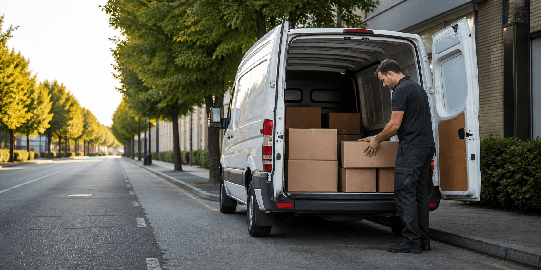 Unbranded courier vehicle ready to leave Bexley with professional documents, specialist supplies and client parcels secured for direct transport