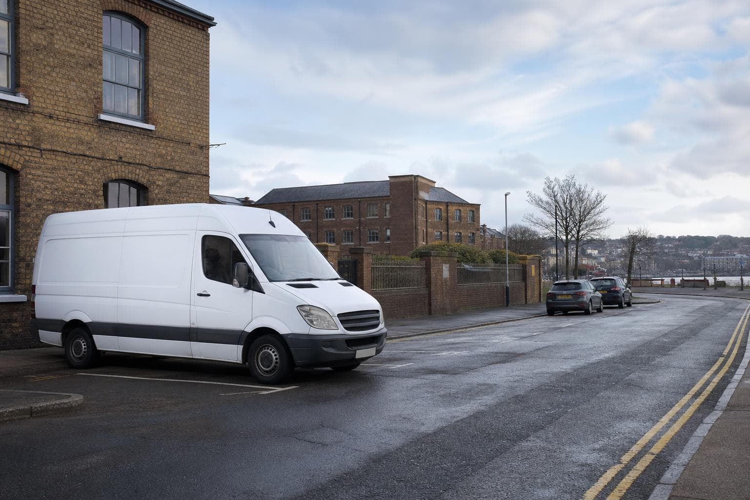Unbranded courier vehicle ready to leave Bickley with legal packets, diagnostic items and small business parcels secured for direct transport